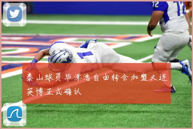泰山球员毕津浩自由转会加盟大连英博正式确认